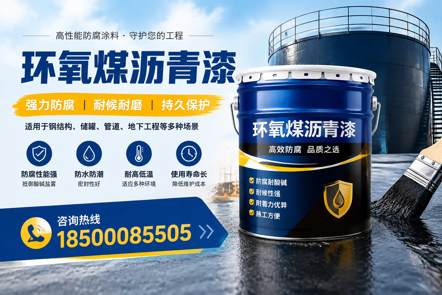 环氧煤沥青漆在工业中的应用，青岛企业的选择